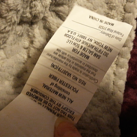 🆕️ 11" Sam Salem & Son Gray Owl Textured Security Blanket Lovey Baby - Picture 5 of 5